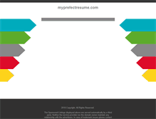 Tablet Screenshot of myprefectresume.com